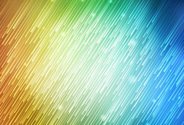 Açık mavi, renkli çizgileri olan sarı vektör dokusu. Bulanık dekoratif tasarım basit bir şekilde çizgilerle. Güzel geçmişiniz için şablon.