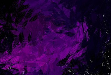 Memphis şekilli koyu pembe vektör arkaplan. Soyut gradyan şekilli basit renkli çizimler. Web siteniz için basit tasarım.