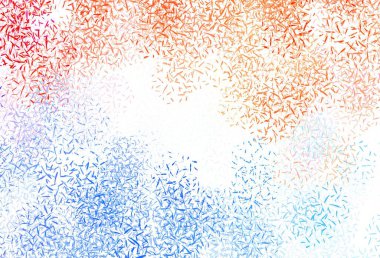 Açık mavi, renkli çizgileri olan sarı vektör dokusu. Soyut şablon üzerinde çizgileri olan renkli, parlak bir illüstrasyon. Reklamınız, posteriniz, afişiniz için en iyi tasarım.