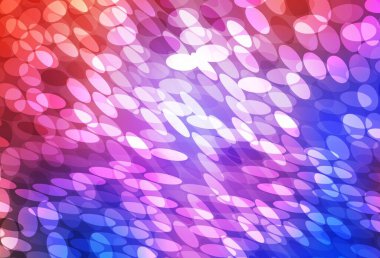 Açık mavi, daireli kırmızı vektör şablonu. Renkli su damlaları olan modern soyut çizimler. Poster ve web siteleri için tasarım.