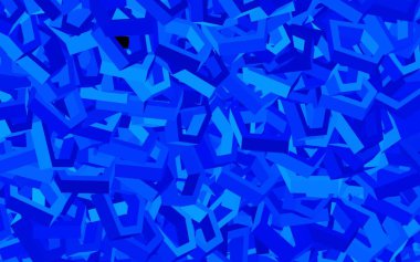 Koyu mavi vektör şablonu altıgen biçiminde. Renkli altıgenli bir resim seti. Duvar kağıtlarının dokusu için desen.