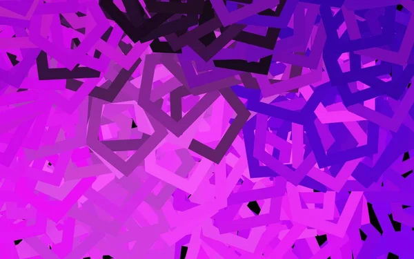 Fond Vectoriel Violet Foncé Avec Hexagones Design Dans Style Abstrait — Image vectorielle
