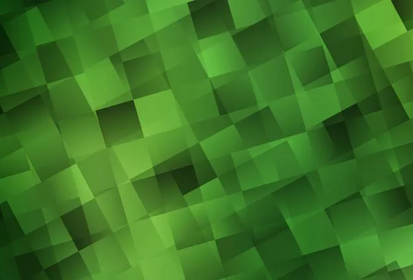 Tmavě Zelená Vektorová Textura Pravoúhlém Stylu Abstraktní Gradient Ilustrace Obdélníky — Stockový vektor