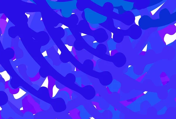 Ανοιχτό Ροζ Μπλε Διάνυσμα Φόντο Αφηρημένα Σχήματα Εικονογράφηση Πολύχρωμα Σχήματα — Διανυσματικό Αρχείο