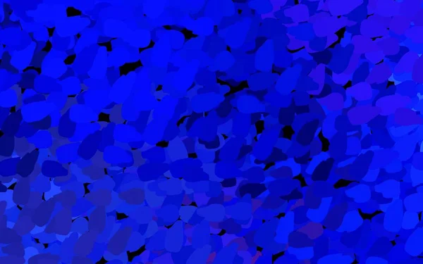 Dunkelblaue Vektorschablone Mit Chaotischen Formen Moderne Abstrakte Illustration Mit Farbenfrohen — Stockvektor