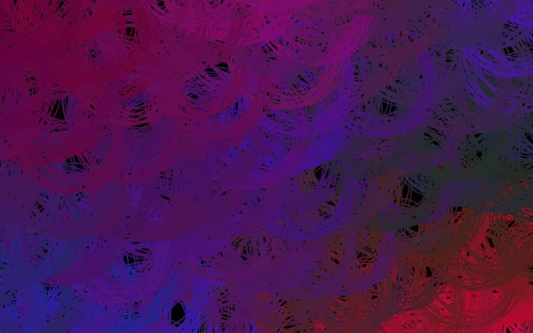 Темная Многоцветная Векторная Компоновка Мокрыми Линиями Красочная Иллюстрация Абстрактном Стиле — стоковый вектор
