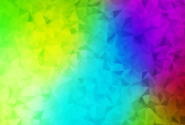 Dark Multicolor Vector Polygon Abstract Backdrop Modern Abstract Illustration Triangles — Stock Vector