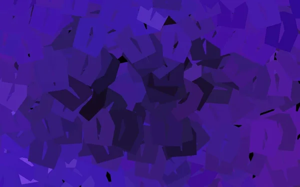 Mise Page Vectorielle Violet Foncé Avec Des Formes Hexagonales Illustration — Image vectorielle