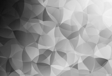 Kaotik şekilli hafif gri vektör şablonu. Soyut gradyan şekilli basit renkli çizimler. Bir cep telefonu için arka plan.