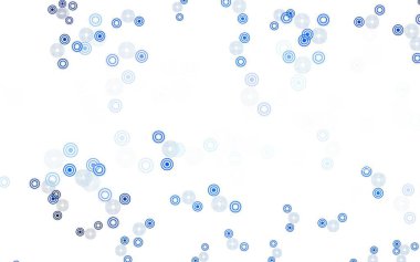 Küreli hafif gri vektör deseni. Parlak renkli soyut çemberlerin olduğu bir resim. İş ilanınız için tasarım.