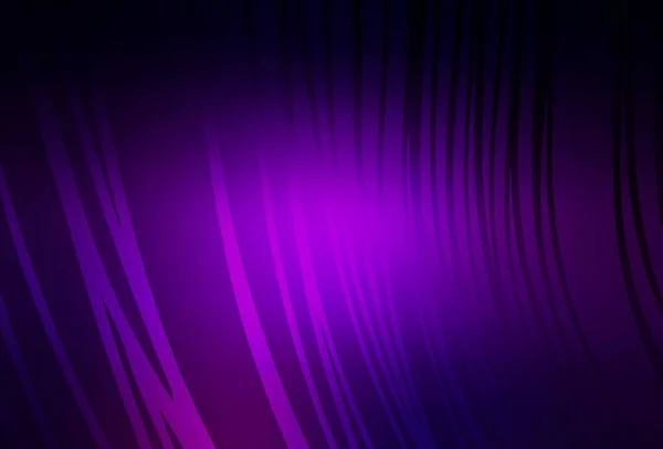 Fond Vectoriel Violet Foncé Avec Des Lignes Irisées Illustration Abstraite — Image vectorielle