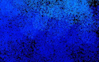 Koyu mavi vektör dokusu ve güzel yıldızlar. Bulanık dekoratif dizayn yıldızlı basit bir stilde. Kozmik arkaplanlar için şablon.