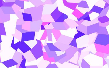 Renkli altıgenli açık mor vektör dokusu. Renkli altıgenli soyut illüstrasyon. İniş sayfaları için desen.