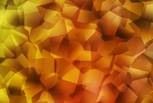 Светло Оранжевый Вектор Абстрактного Многоугольного Фона Творческая Иллюстрация Полутоновом Стиле — стоковый вектор