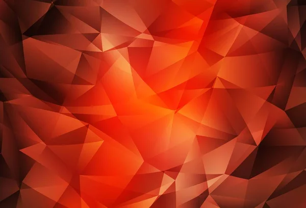 浅红色矢量发光三角形背景 具有梯度的三角形几何样品 全新的商业设计风格 — 图库矢量图片