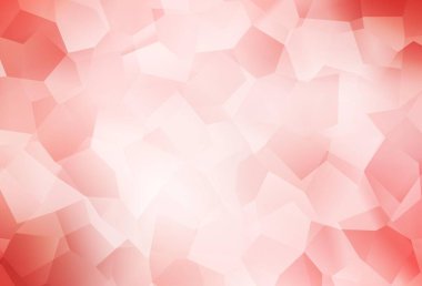 Memphis şekilli açık kırmızı vektör arkaplanı. Rastgele şekillerle soyut tarzda dekoratif tasarım. İşiniz için en iyi akıllı tasarım.