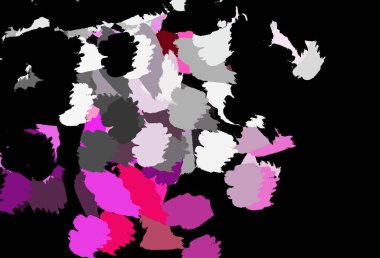 Koyu pembe, kaotik şekilli kırmızı vektör şablonu. Rastgele şekillerle soyut tarzda dekoratif tasarım. İşiniz için en iyi akıllı tasarım.