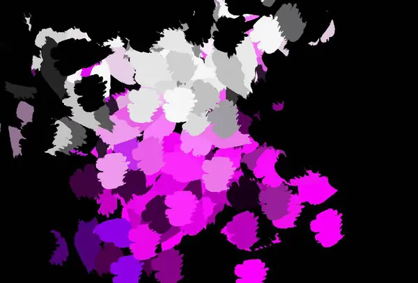 Dark Purple Fondo Vectorial Rosa Con Formas Abstractas Formas Caóticas — Archivo Imágenes Vectoriales