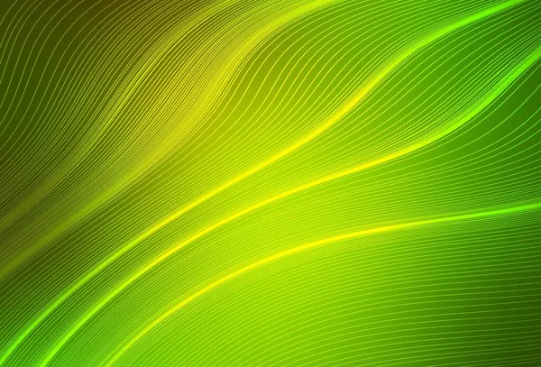 Verde Claro Vector Amarillo Difuminado Brillo Plantilla Abstracta Ilustración Creativa — Vector de stock