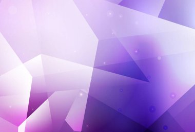 Açık Mor, çokgen şekilli pembe vektör deseni. Soyut üçgenli dekoratif tasarım. Duvar kağıtları için zarif tasarım.