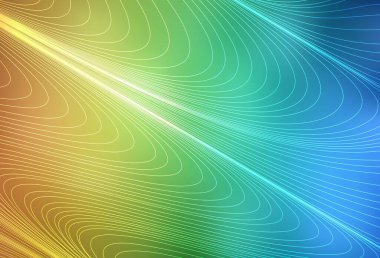 Açık mavi, parlak çizgili sarı vektör arkaplan. Bulanık dekoratif tasarım basit bir şekilde çizgilerle. Meşgul web siteleriniz için şablon.