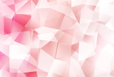 Açık kırmızı vektör düşük polimerli arka plan. Yarım ton şeklinde, üçgenli yaratıcı illüstrasyon. Arkaplanlarınız için desenli desen.