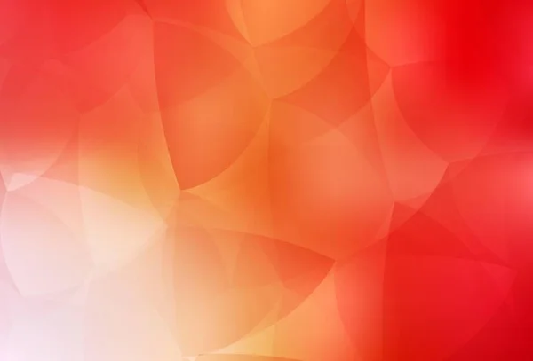 Rouge Clair Disposition Vectorielle Jaune Avec Lignes Triangles Belle Illustration — Image vectorielle