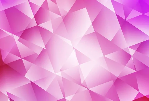 Luz Rosa Vector Brillante Diseño Triangular Ilustración Geométrica Estilo Origami — Vector de stock