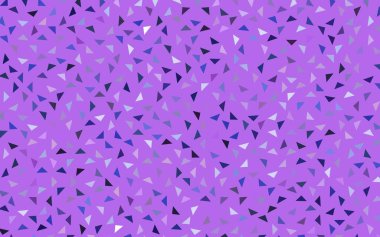 Pembe ışık, vektör renkli arka plan, mavi üçgen oluşur. Desen beyaz arka plan üzerinde renkli üçgen ile.