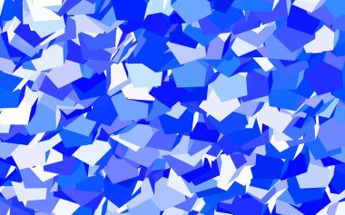 Altıgenli hafif Mavili vektör arkaplanı. Renkli altıgenli soyut illüstrasyon. İniş sayfaları için desen.