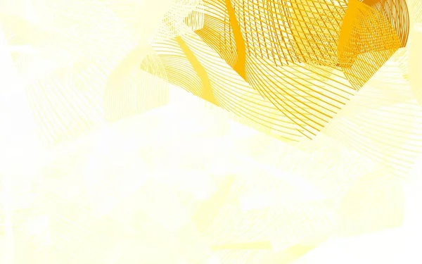 Легкий Жовтий Векторний Візерунок Випадковими Формами Проста Барвиста Ілюстрація Абстрактними — стоковий вектор