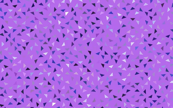 Pembe ışık, vektör renkli arka plan, mavi üçgen oluşur. Desen beyaz arka plan üzerinde renkli üçgen ile.