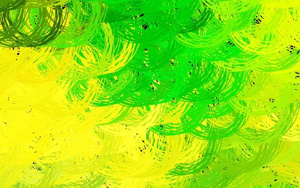 Verde Oscuro Textura Vectorial Amarilla Con Líneas Irónicas Ilustración Degradado — Vector de stock