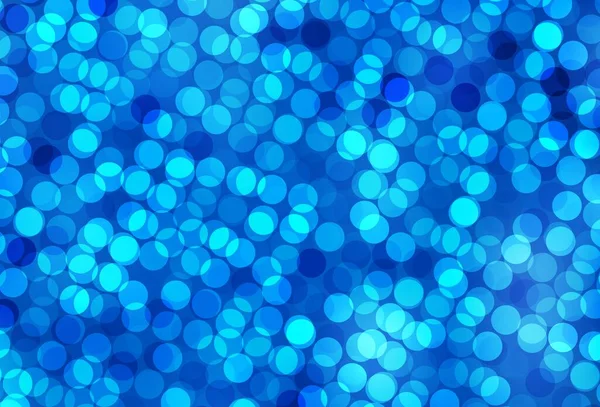 Heller Blauer Vektorhintergrund Mit Flecken Unscharfe Blasen Auf Abstraktem Hintergrund — Stockvektor