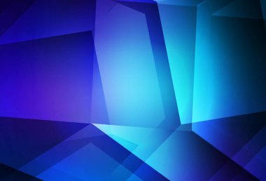 Renkli altıgenli koyu mavi vektör dokusu. Renkli altıgenli bulanık arkaplan. İş ilanınız için tasarım.