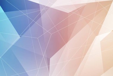 Açık mavi, çokgen şekilli sarı vektör deseni. Doğa tarzında üçgenleri olan güzel bir çizim. Duvar kağıtları için zarif tasarım.