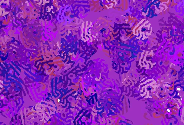 Violet Clair Motif Vectoriel Rose Avec Des Formes Aléatoires Illustration — Image vectorielle
