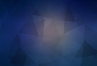 Koyu pembe, mavi vektör düşük polimerli düzen. Origami tarzında gradyan ile geometrik çizim. Broşürünüz için yepyeni bir tasarım..