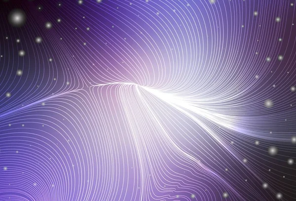 Світло Фіолетовий Векторний Фон Колами Лініями Кривих Ілюстрація Набором Геометричних — стоковий вектор