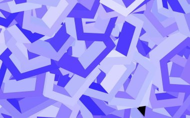 Altıgenli hafif Mor vektör arkaplanı. Bulanık yüzeyde renkli altıgenlerin çizimi. Marka kitabınız için yeni şablon.