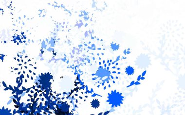 Açık gri vektör, çiçekli, güllü doğal arka plan. Çiçeklerle süslenmiş soyut çizimler. Web ve broşürler için elle boyanmış tasarım.