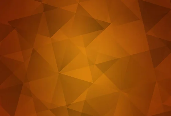 Light Orange Vektordreieck Mosaik Textur Bunte Illustration Abstrakten Stil Mit — Stockvektor