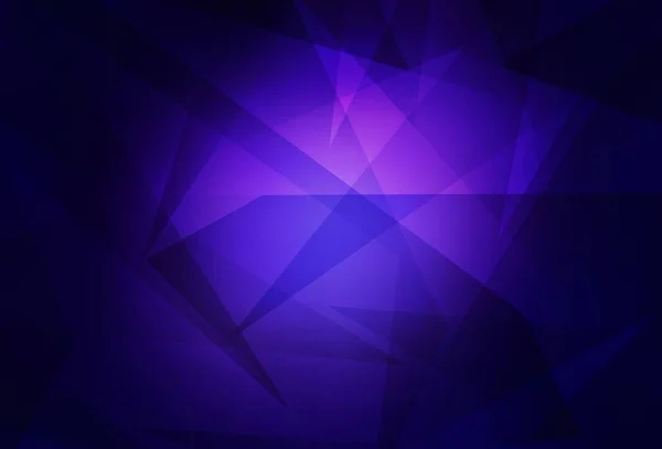 Dark Purple Vector Pattern Polygonal Style Illustration Set Colorful Triangles — Stock Vector