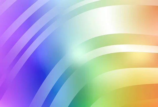 曲線を持つ光多色ベクトル背景 曲線で構成された輝くイラスト 携帯電話画面の背景 — ストックベクタ