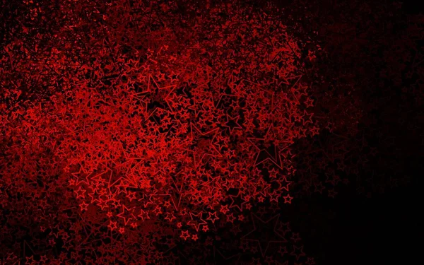 Diseño Vectorial Rojo Oscuro Con Estrellas Brillantes Ilustración Abstracta Geométrica — Archivo Imágenes Vectoriales