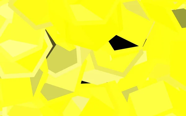 六角形の濃い黄色のベクトル背景 六角形で抽象的なイラストを光る あなたのビジネス広告のデザイン — ストックベクタ