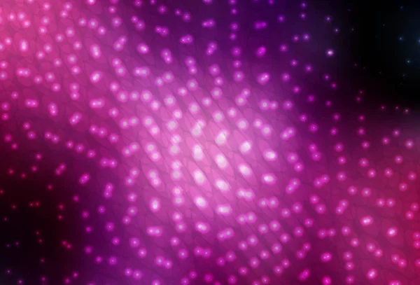 Tmavě Fialová Růžová Vektorová Textura Disky Abstraktní Ilustrace Barevnými Bublinami — Stockový vektor