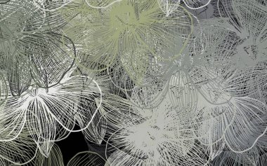 Koyu pembe, sarı vektör desenli ve çiçekli. Karalama tarzında çiçekli renkli bir çizim. Markan için şık bir model..