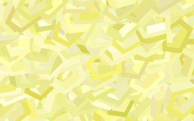 Altıgenli açık sarı vektör arkaplanı. Renkli altıgenli soyut illüstrasyon. Marka kitabınız için yeni şablon.