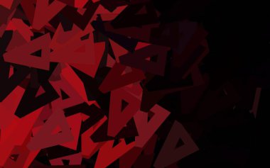 Koyu pembe, kırmızı vektör arka planı ve çokgen tarzı. Soyut üçgenli dekoratif tasarım. İniş sayfası için modern şablon.